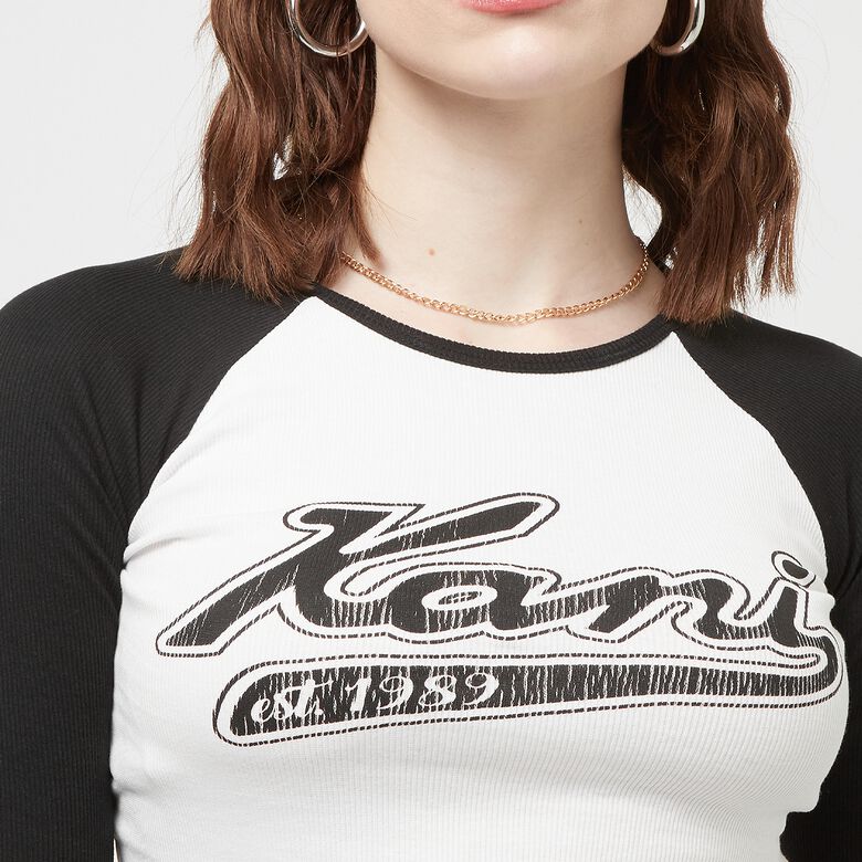 Varsity Crop Block Rib Longsleeve