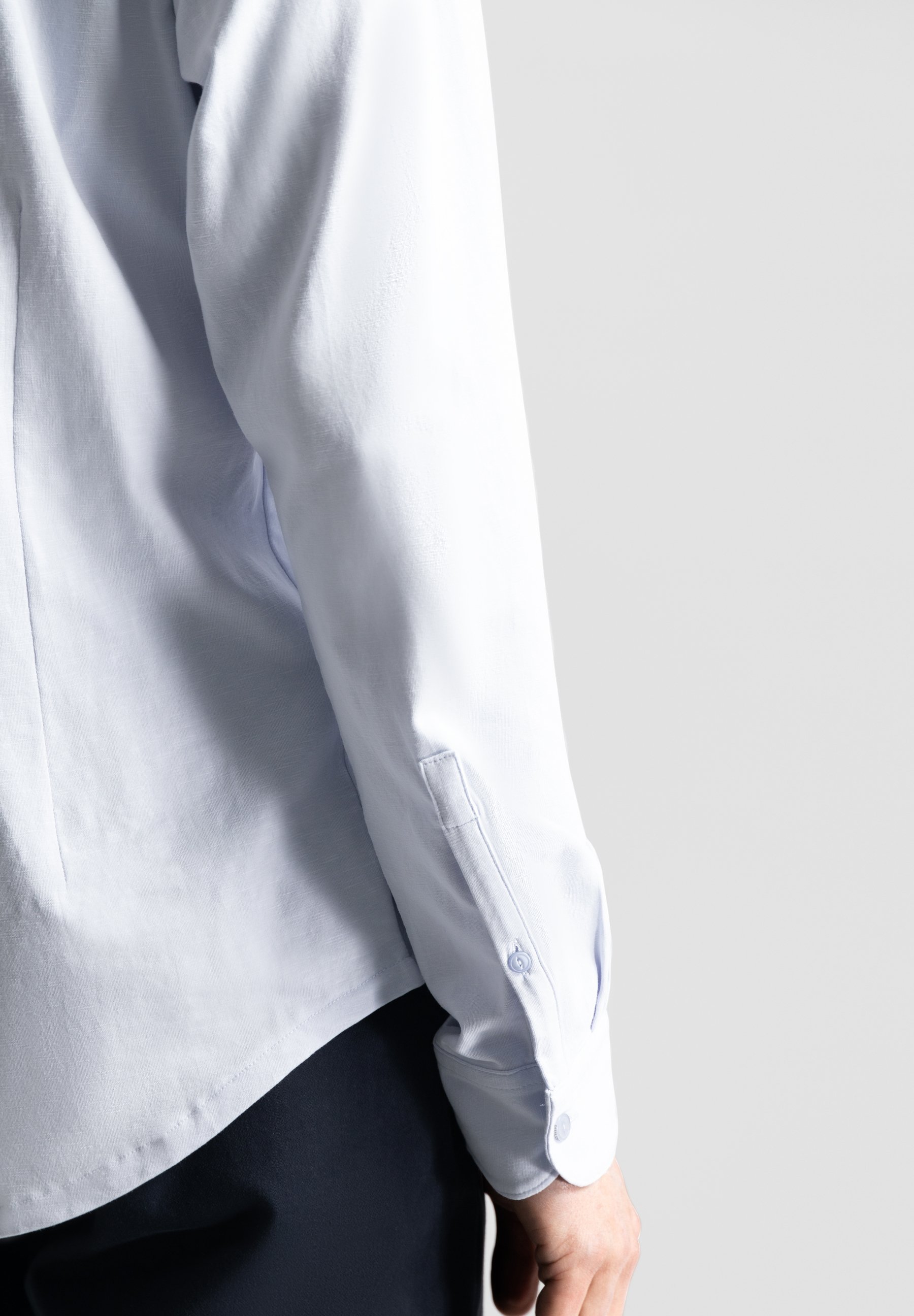 Dstrezzed FINE SLUB - Shirt - lichtblauw
