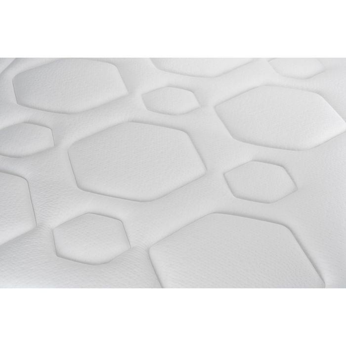 Pack lit complet 180x200 cm - Matelas + Sommier Gris (en kit) + 2 oreillers + Couette - Vital Ergo Gris