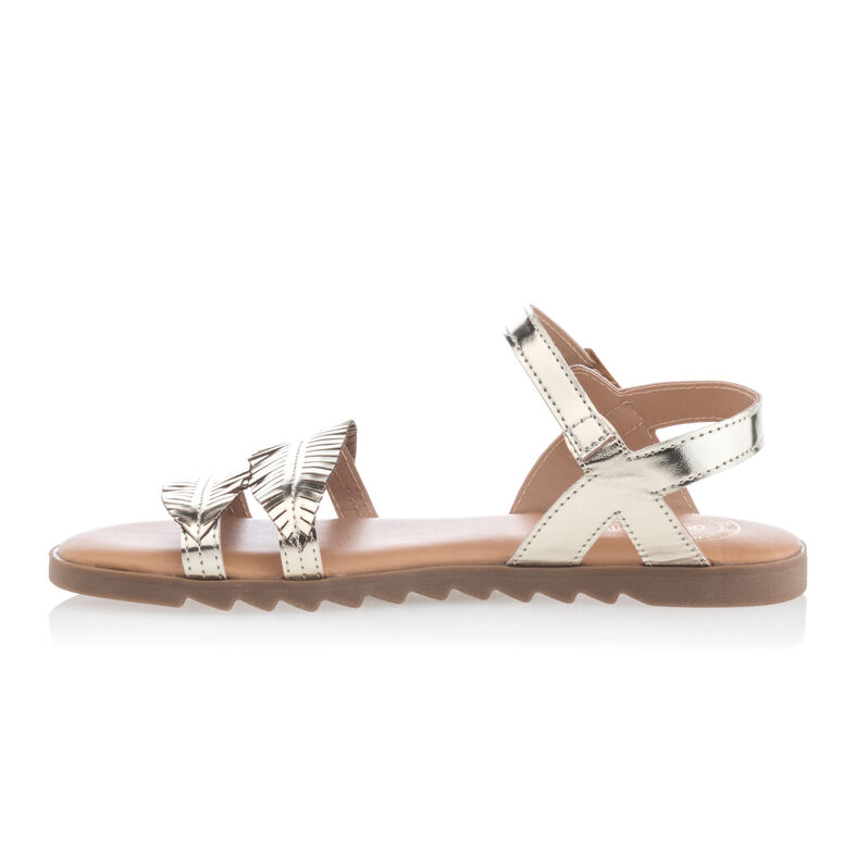 Sandalias amarillas para niña / Zapatos de punta abierta
