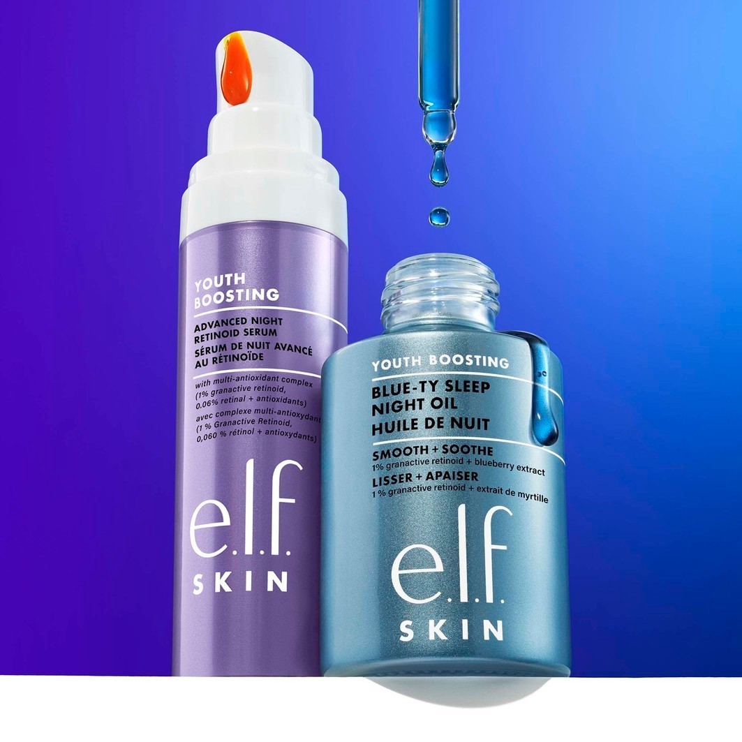 elf Cosmetics Pleťový olej Youth Boosting Blue-ty Sleep Nachthol - 30 ml