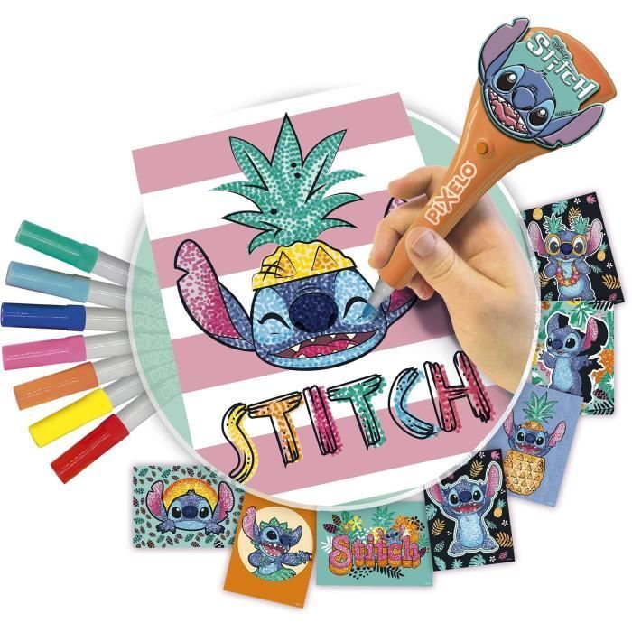 JUGUETE - LANSAY - Pixelo Stitch - 8 ilustraciones - Multicolor - Para mayores de 6 años