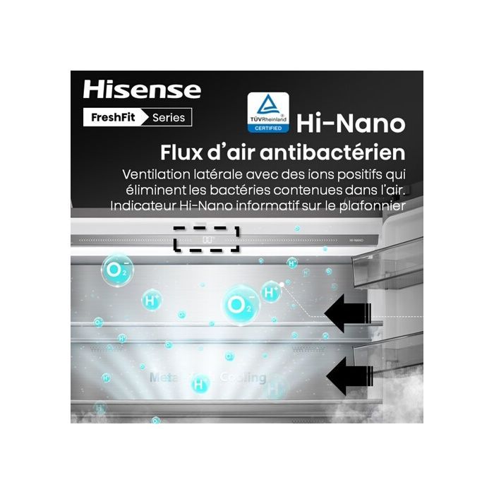 Refrigerador Hisense RQ768N4GBE Freshfit de múltiples puertas
