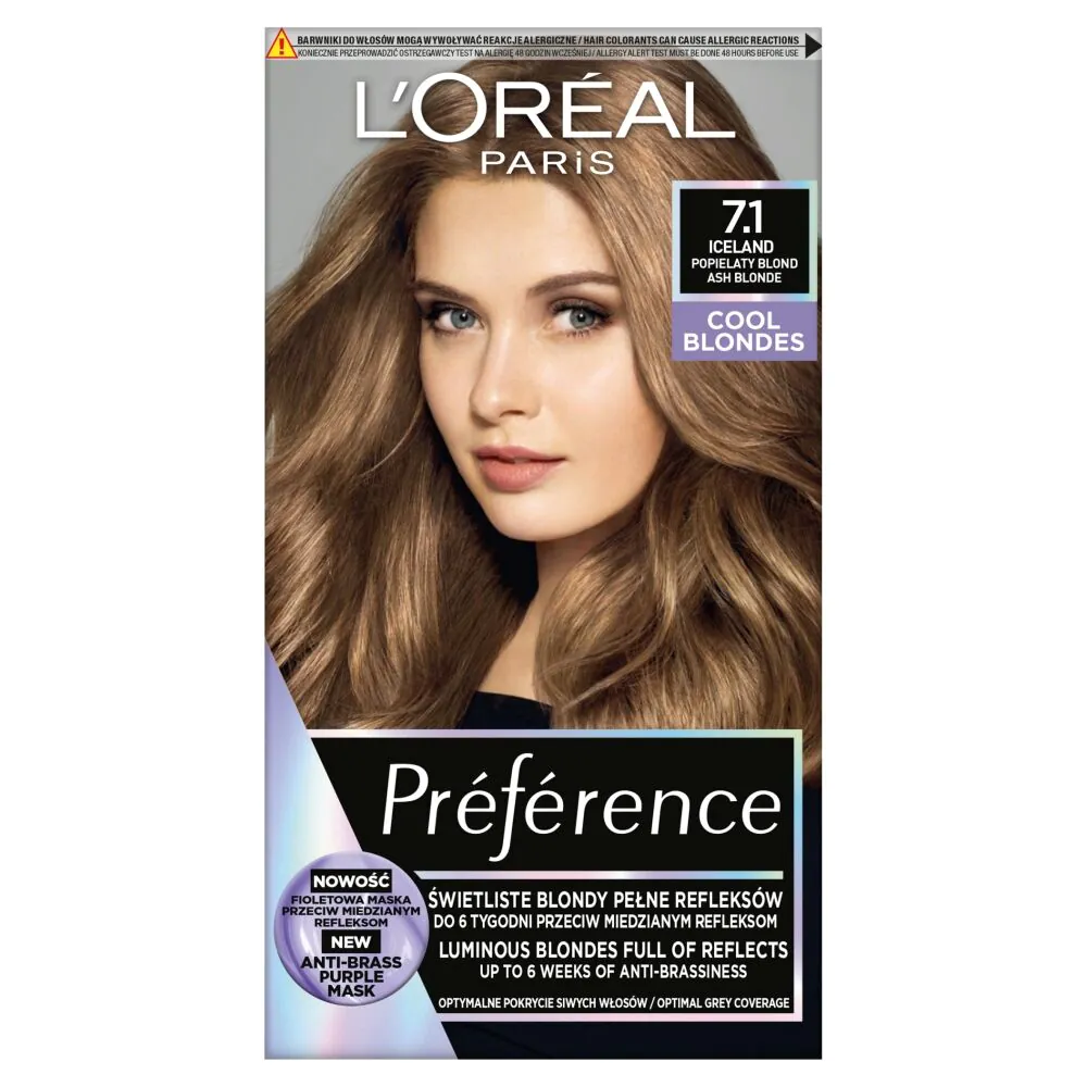 L’OréalPreference Farba do włosów L7.1 Islande