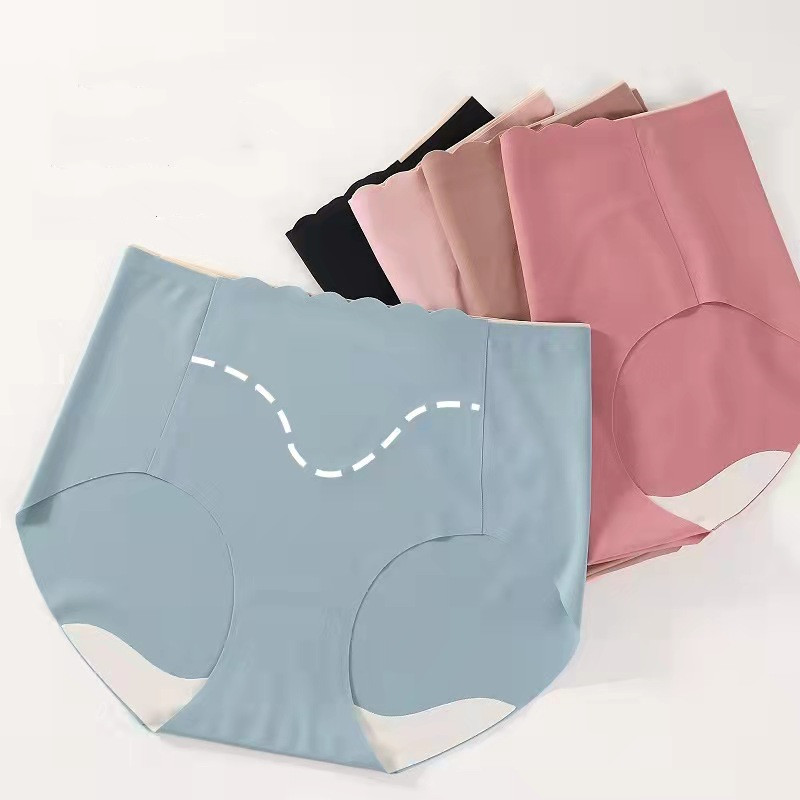 Slip da donna in cotone senza cuciture, intimo femminile, vita alta, taglie forti, mutandine da ragazza, lingerie