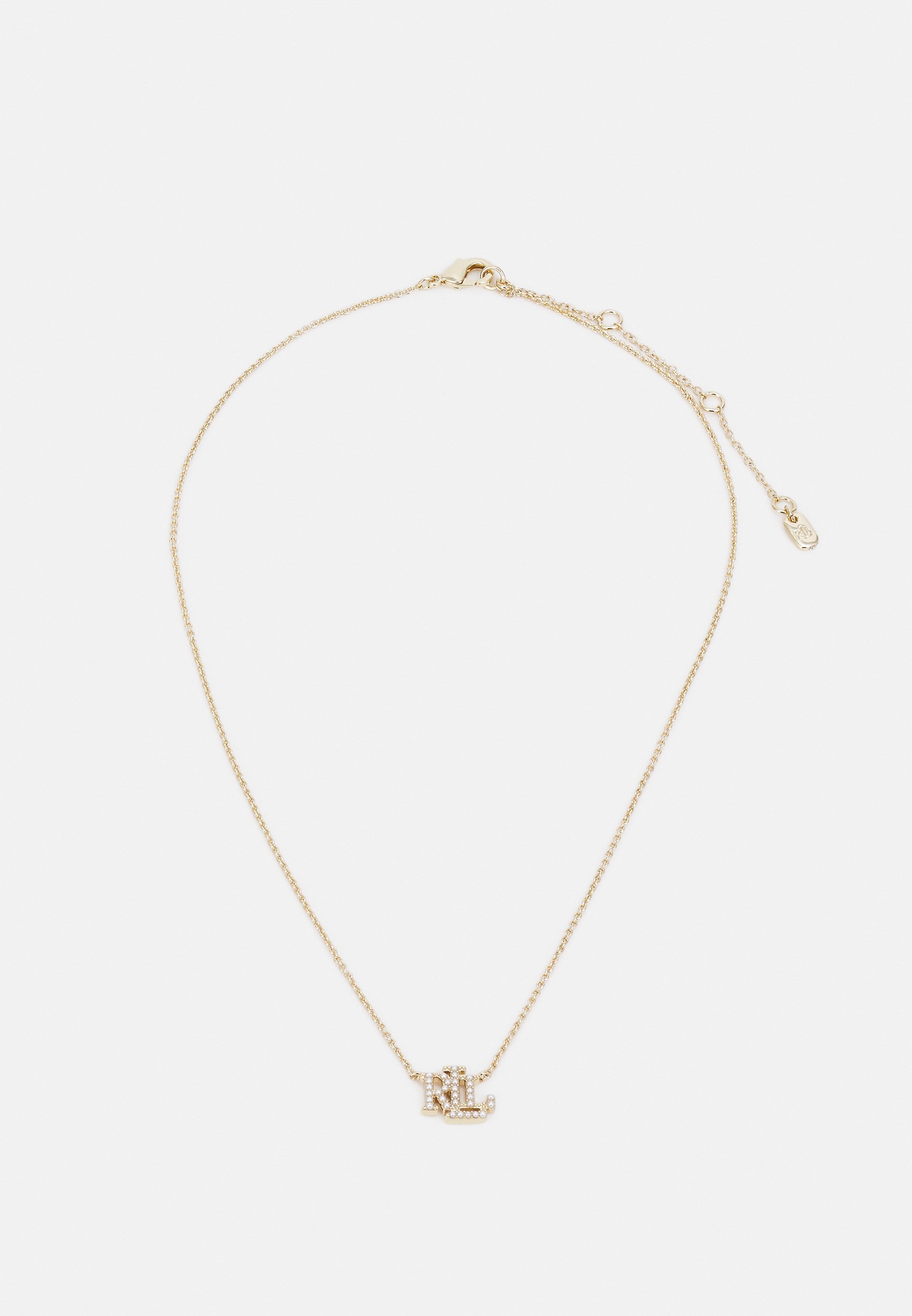 Lauren Ralph Lauren CARDED - Halsketting - goudkleurig/wit