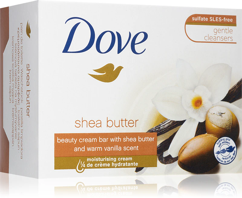Dove Purely Pampering Pastilha de Limpeza Cremosa com Manteiga de Karité e Baunilha