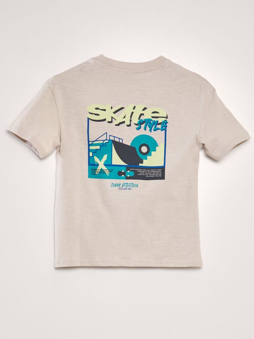 Camiseta 'Skate' - BEIGE