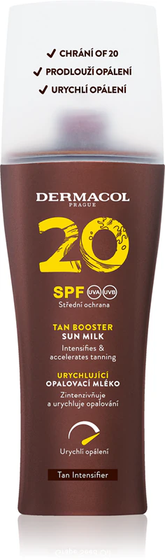 Dermacol Sun Tan Booster ochranné mlieko urýchľujúce opaľovanie SPF 20