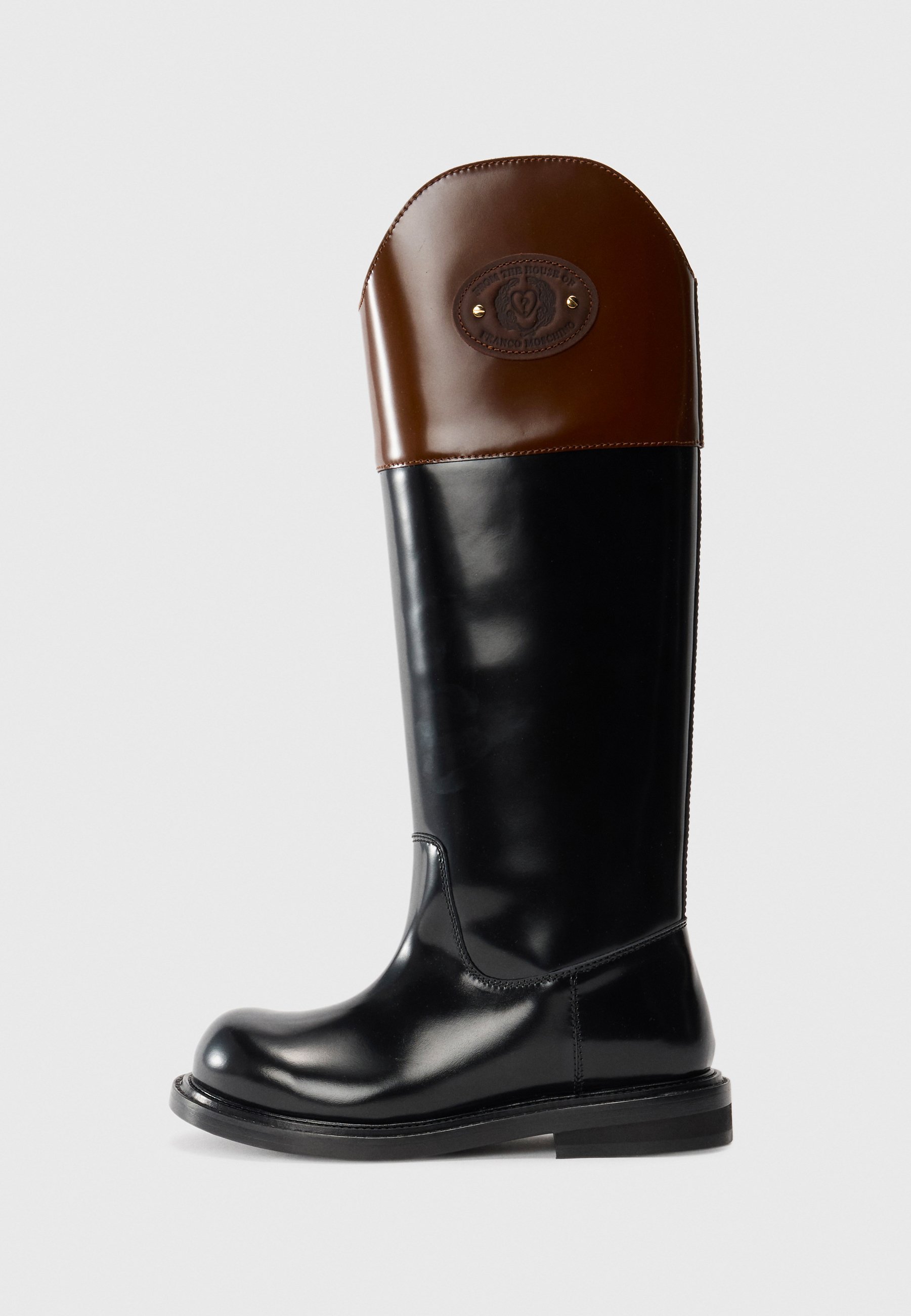 Buty MOSCHINO - czarne/ciemnobrązowe