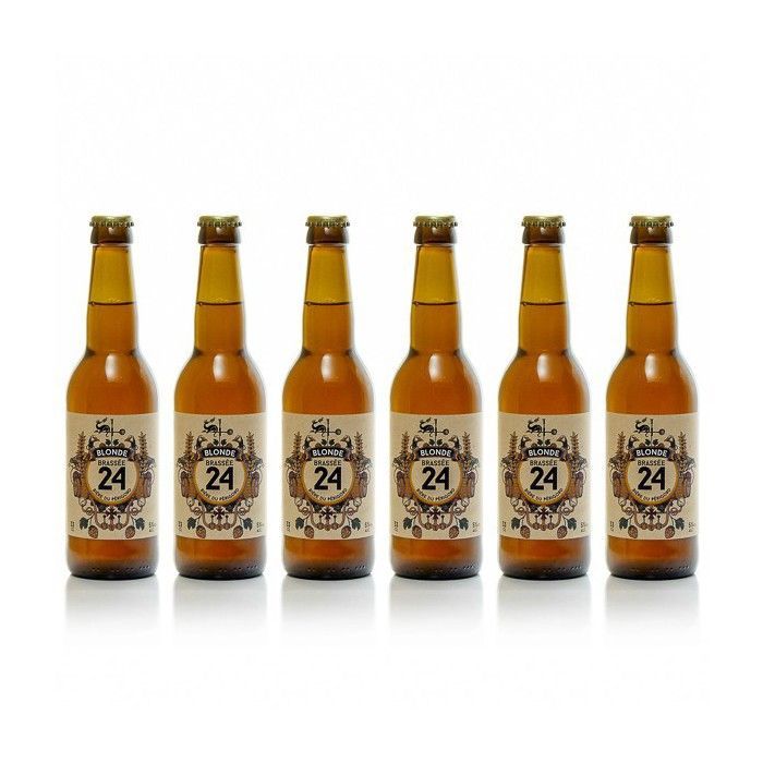 Set di 6 birre prodotte dal birrificio artigianale Sarlat, 24 bionde, 33cl