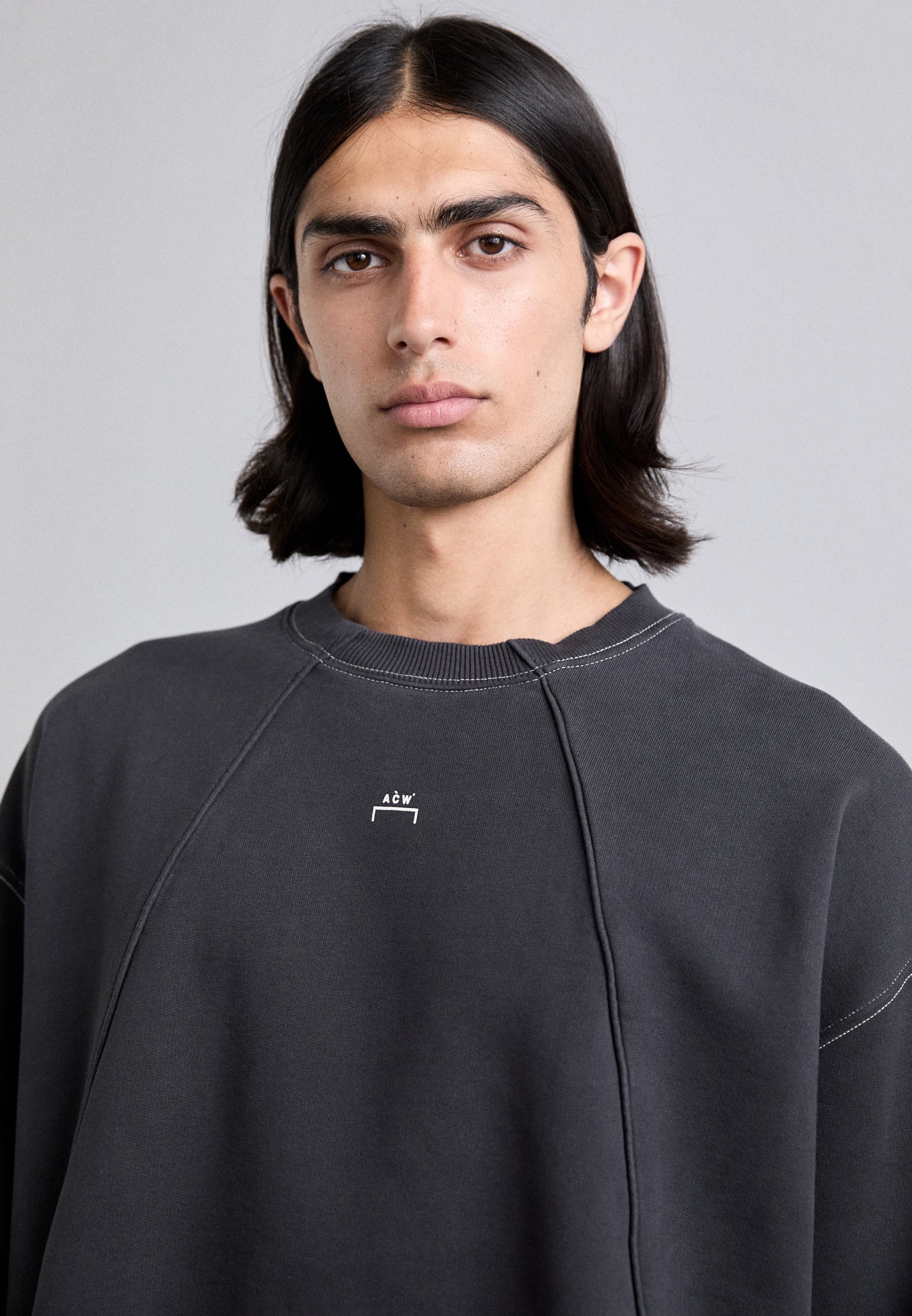 A-COLD-WALL* MILLBANK CREWNECKLE - Φούτερ - μαύρος όνυχας