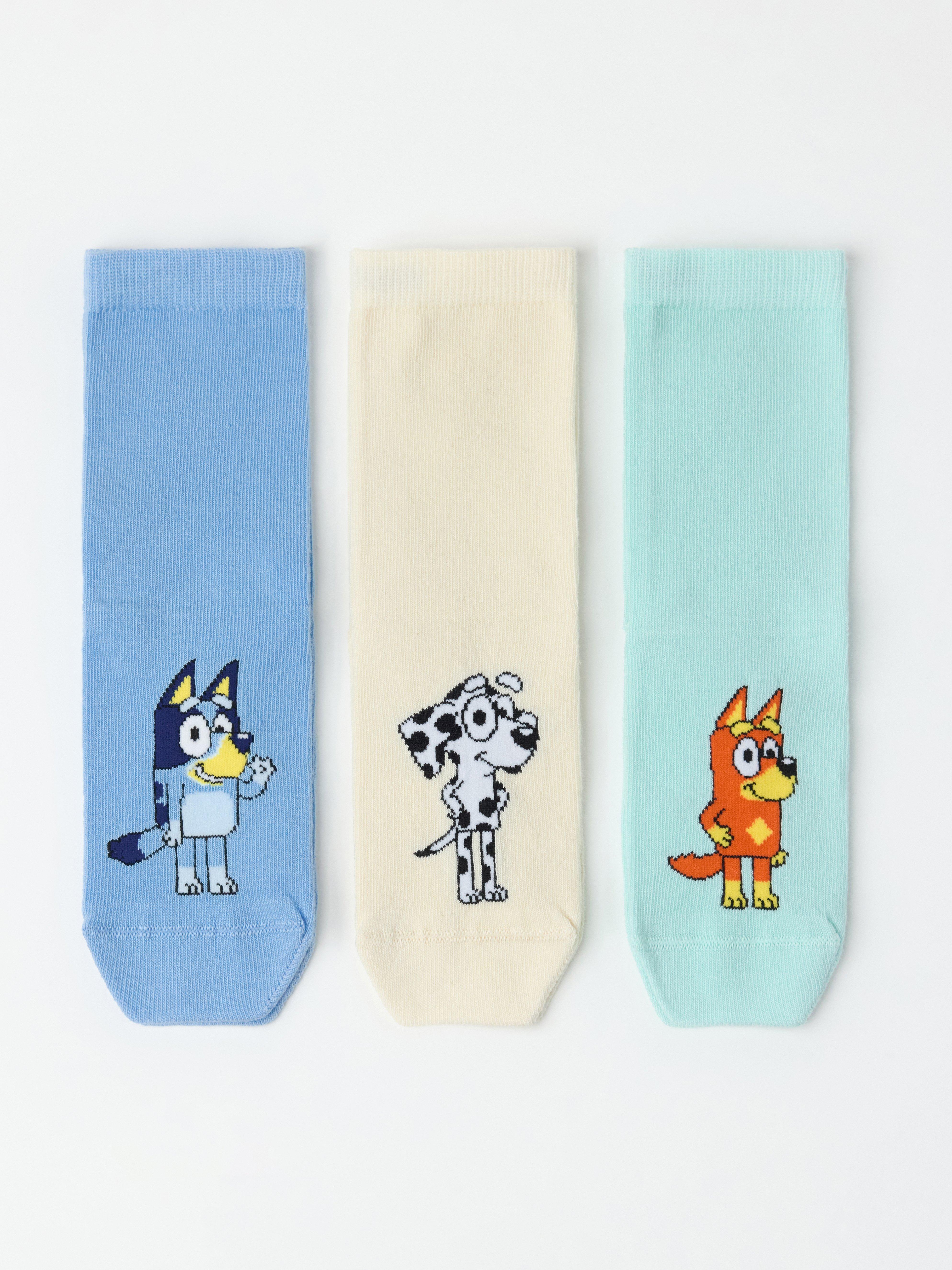 3-pack Bluey  strumpor Light Dusty Turquoise