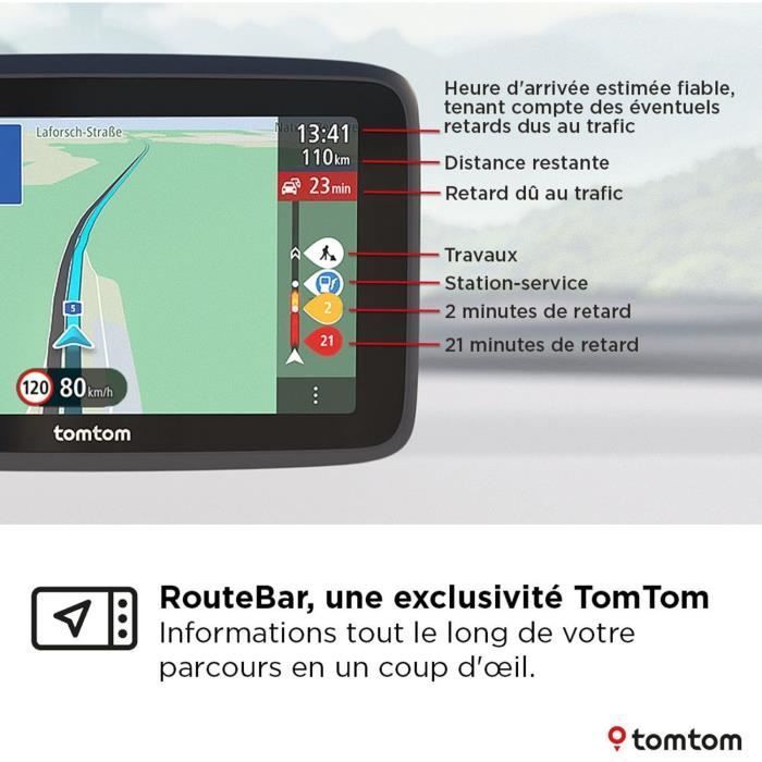 TomTom GO Classic 6 de 2ª geração - GPS para carro - Tela de 6 polegadas - TomTom Traffic - Assistente de manutenção de faixa - Mapa europeu de 27 polegadas