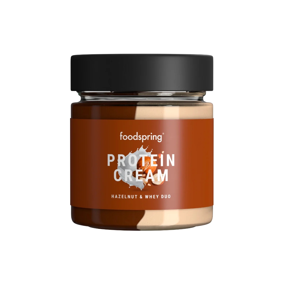 Foodspring Foodspring Duo hazelnoten en wei-eiwit 200 g eiwitcrème