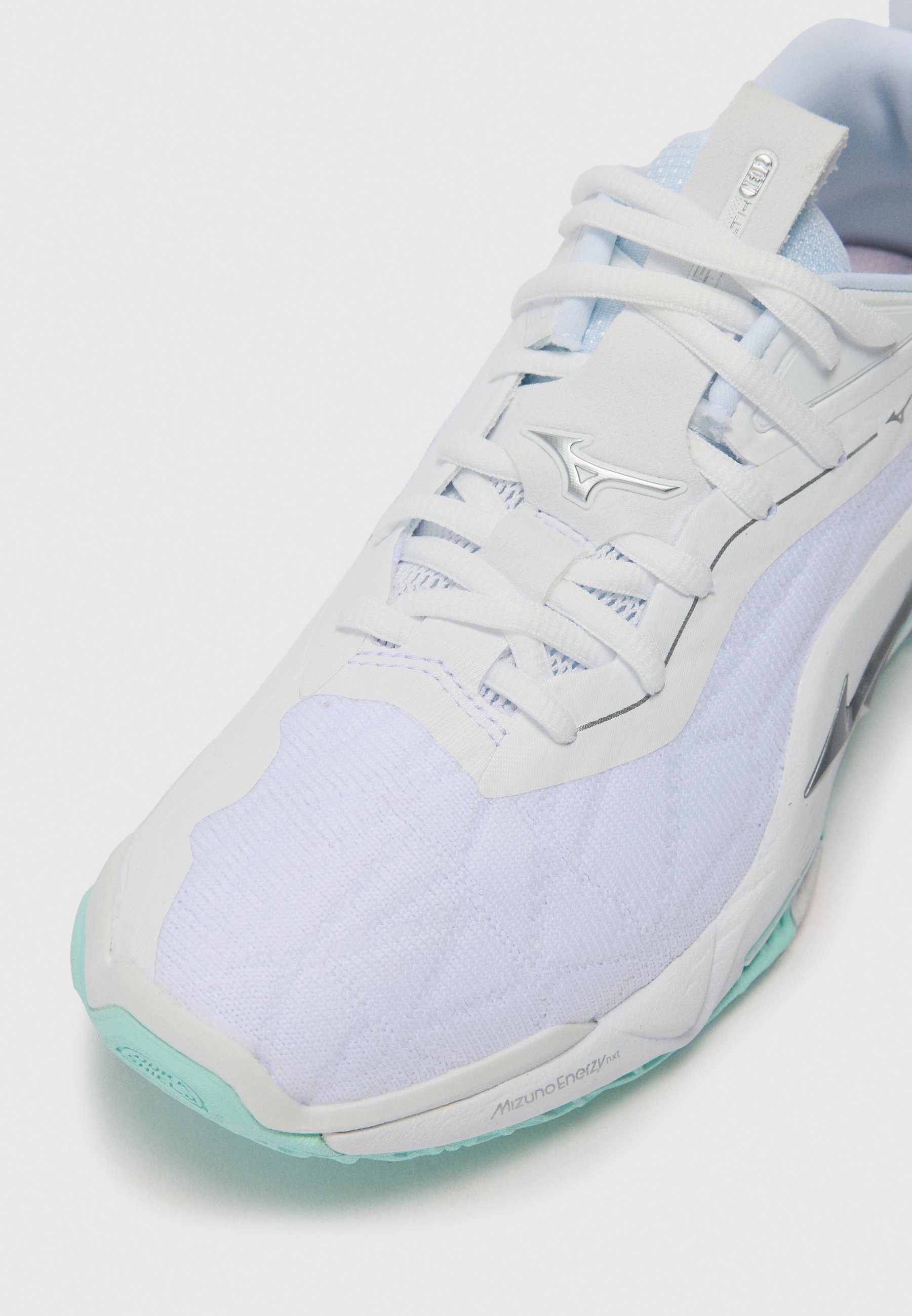 Mizuno WAVE STEALTH NEO 2 - Handbalschoenen - wit/blauwe tint