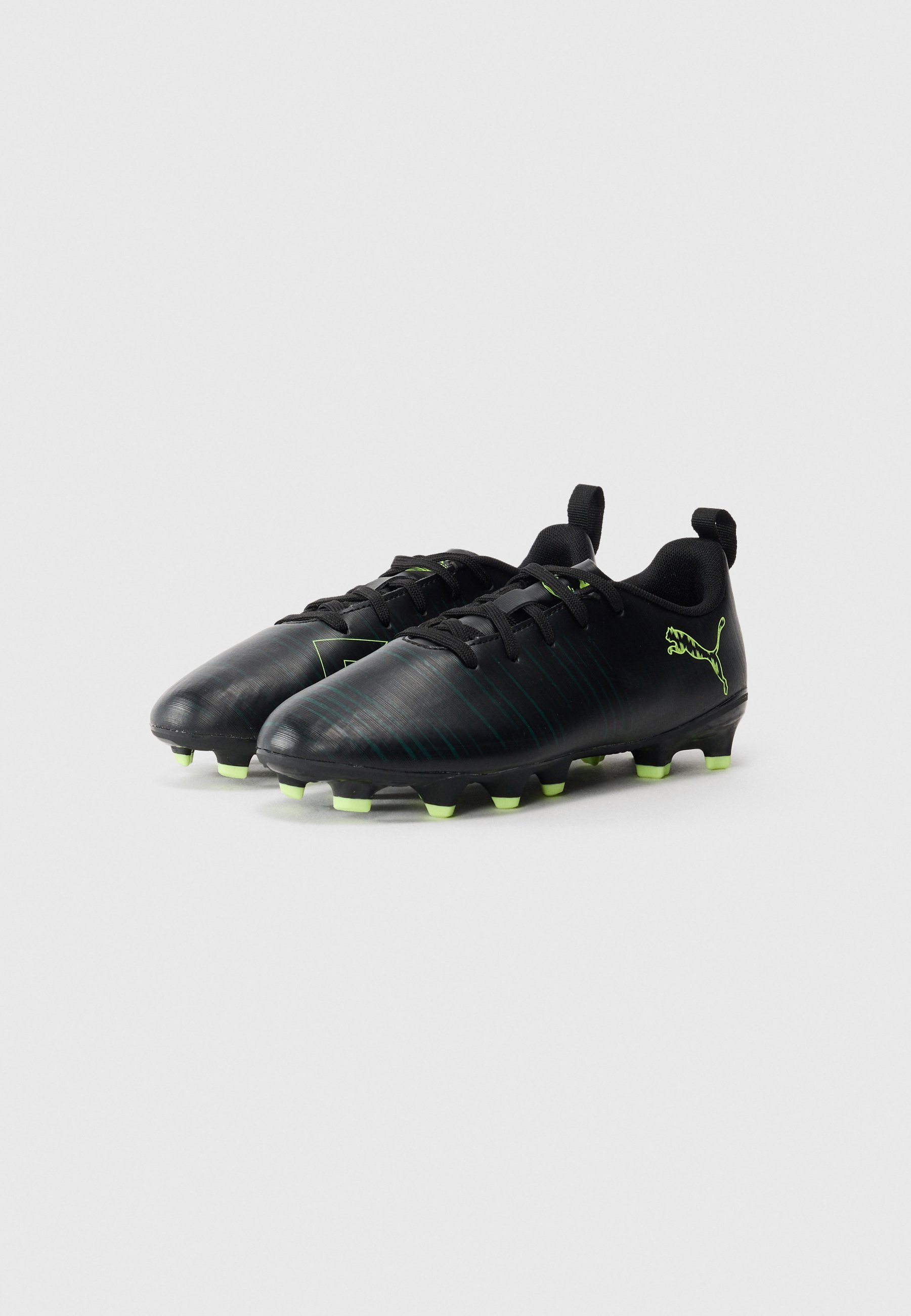 Puma FUTURE 8 PLAY UNISEX - Turf voetbalschoenen - zwart/lichtgroen/turf