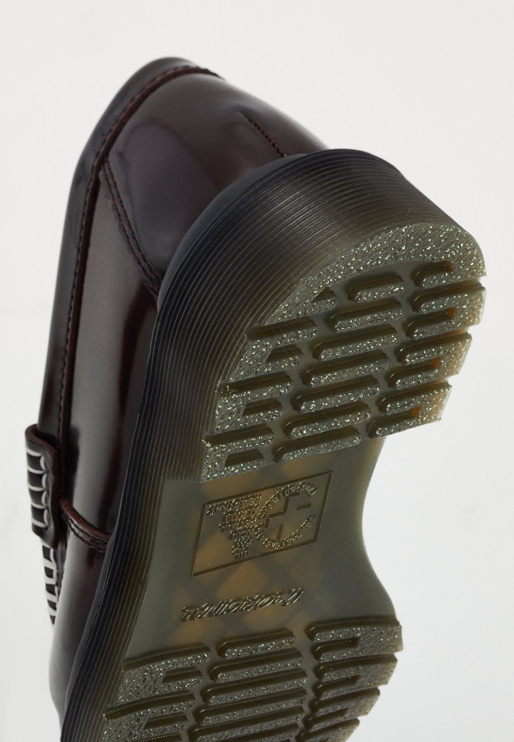 Dr. Martens PENTON HEART LOAFER - Instappers - kersenrood/wit arcadia