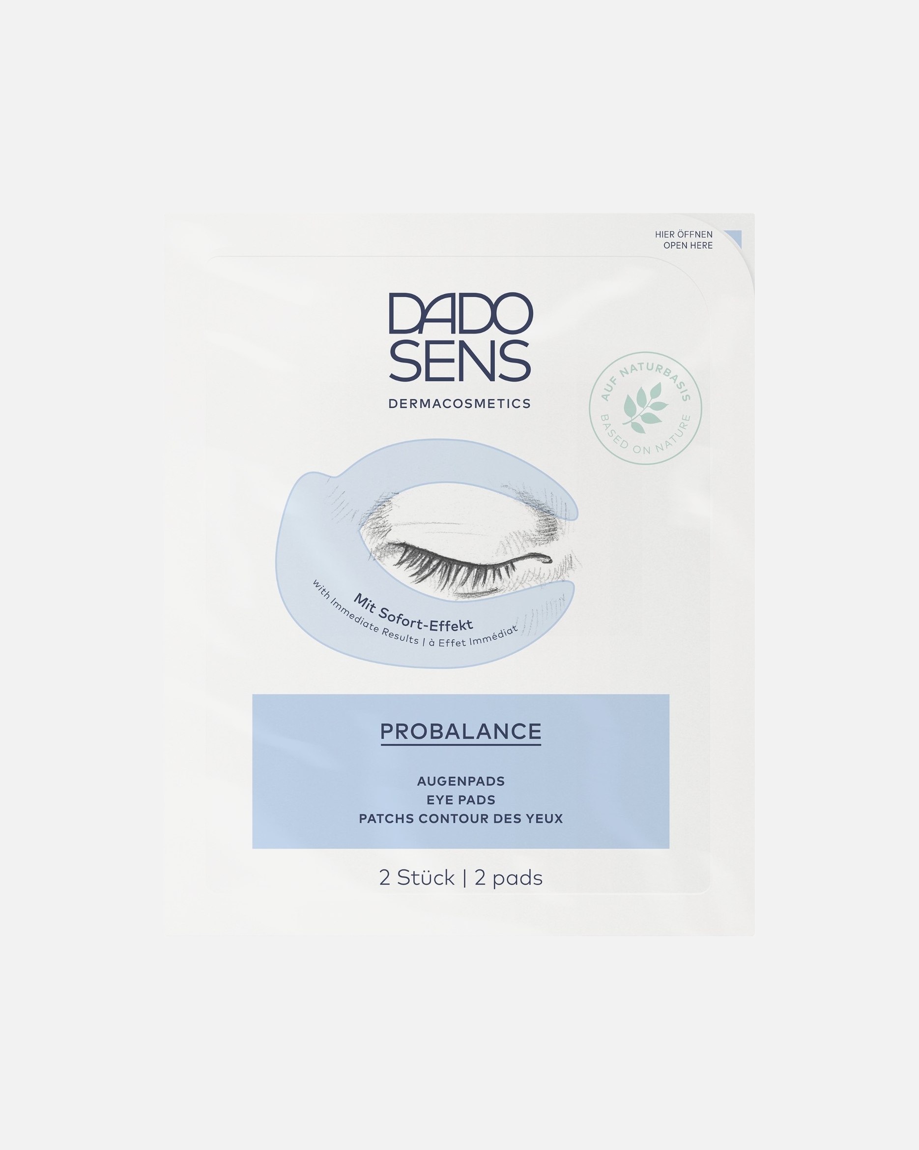 DADO SENS Dermacosmetics Augenpads PRO BALANCE PROBALANCE AUGENPADS 4 x 2 Pads - 4 Stück