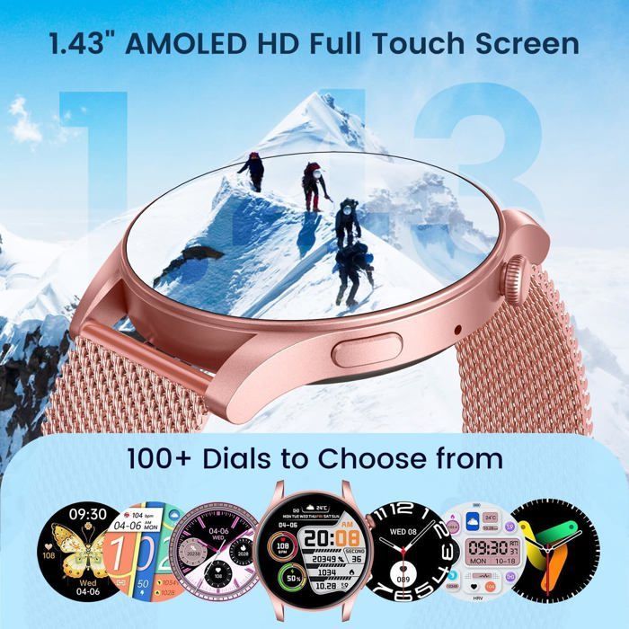 Smartwatch für Damen mit Anruffunktion - 1,43