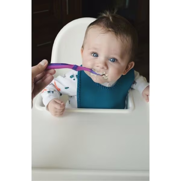 Nûby 6+M barošanas karotes ar garu rokturi<br>4 gab.