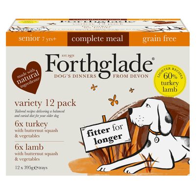 Forthglade Alleinfuttermittel getreidefrei für ältere Hunde – Truthahn & Lamm