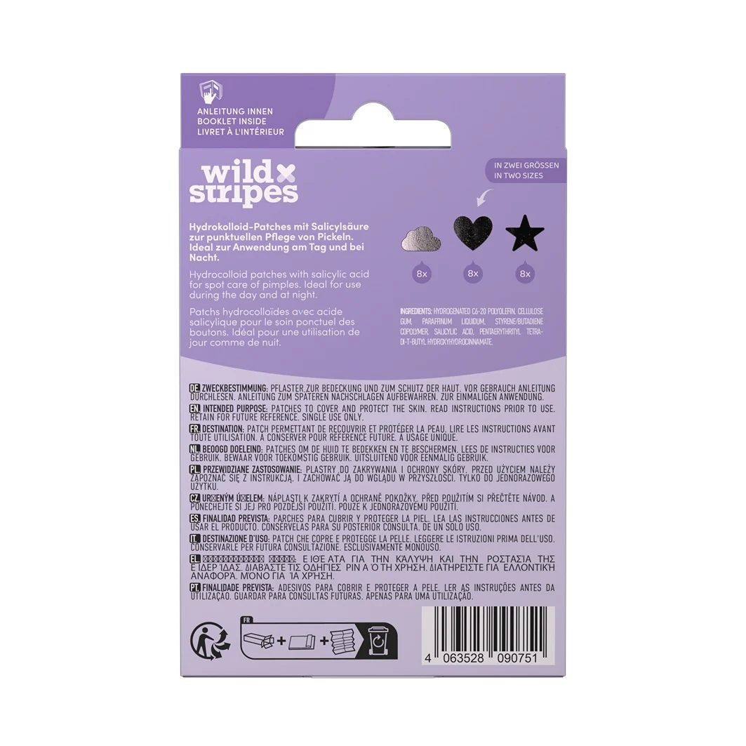 Patches Anti-Pimple Patches - Salicylic Acid - Tratt.viso 24 ore antimperfezioni, Maschera Purificante viso, Cerotti Purificanti