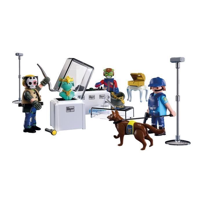 PLAYMOBIL 71876 Museum Burglar Arrest, Police Officers, City Action, 50 pieces, ages 4+