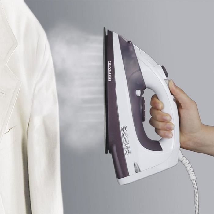 SEVERIN BA3210 Fer vapeur - 2500W - Semelle anti-adhésive revêtement céramique