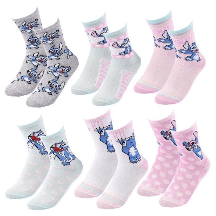 Socks - LILO AND STITCH - 9 Pair Pack - Girls - Pink