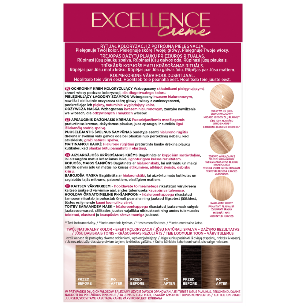 L'Oréal Paris Hårfärg 9 Mycket Ljusblond Excellence Creme