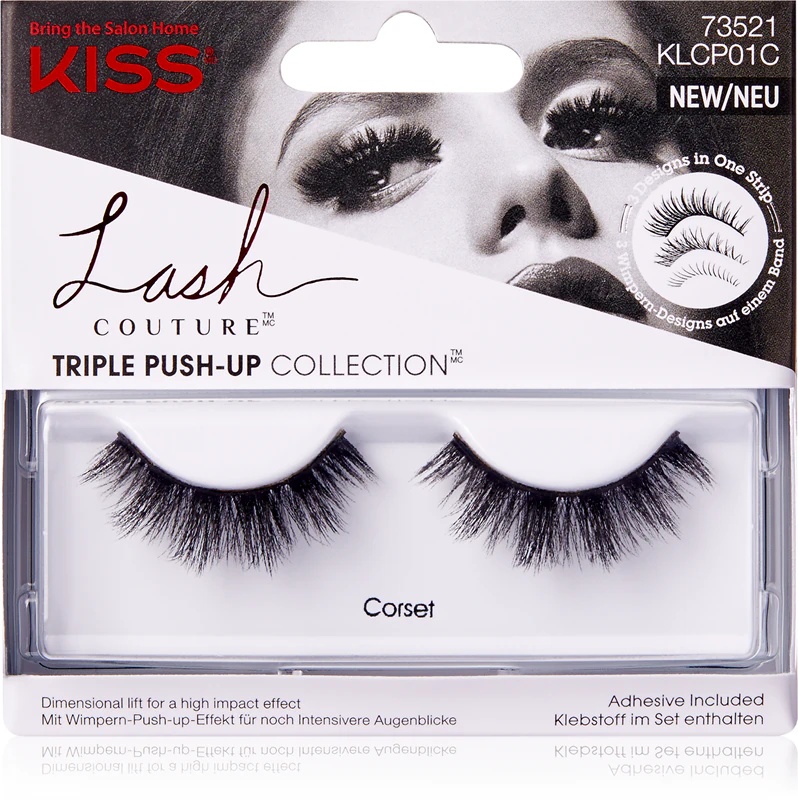 KISS Lash Couture trigubos push-up dirbtinės blakstienos