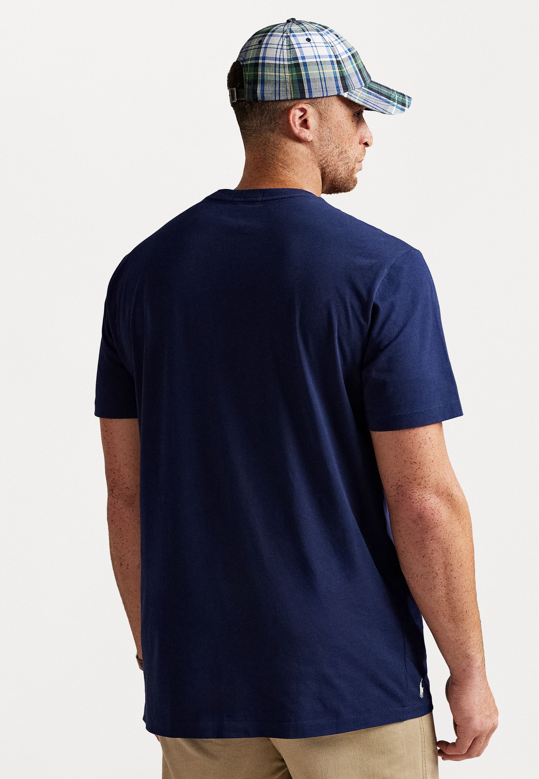 Polo Ralph Lauren Big & Tall LOGO JERSEY T-SHIRT - T-shirt met print - marineblauw