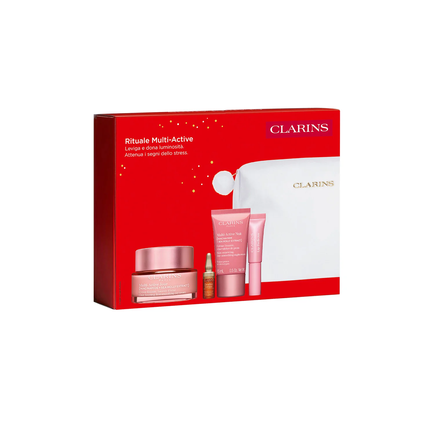 Multi-Active COFANETTO Rituale Multi-Active - Cofanetto Primi Segni, Crema viso giorno primi segni , Tratt. viso notte primi segni , Siero viso effetto globale, Gloss