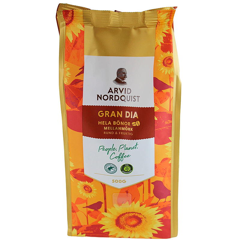 Granos de café enteros Arvid Nordquist Classic Gran Dia 500 g