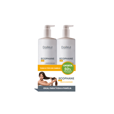 Ecophane Pack Ultra Mild Shampoo med hyaluronsyre 2 x 500 ml