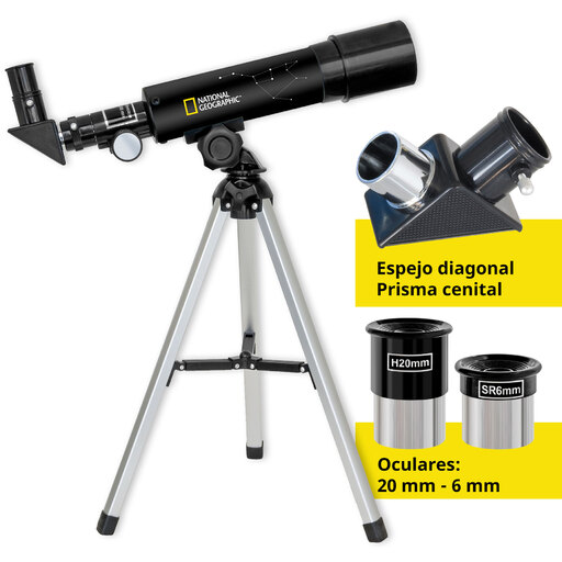 Télescope pour enfants 50/360 réfracteur National Geographic avec trépied de table 9118001