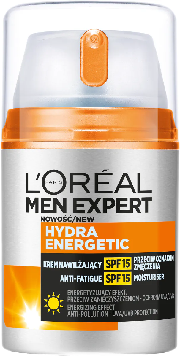 L’Oréal Men Expert Hydra Energetic Krem nawilżający z SPF 15 przeciw Oznakom Zmęczenia