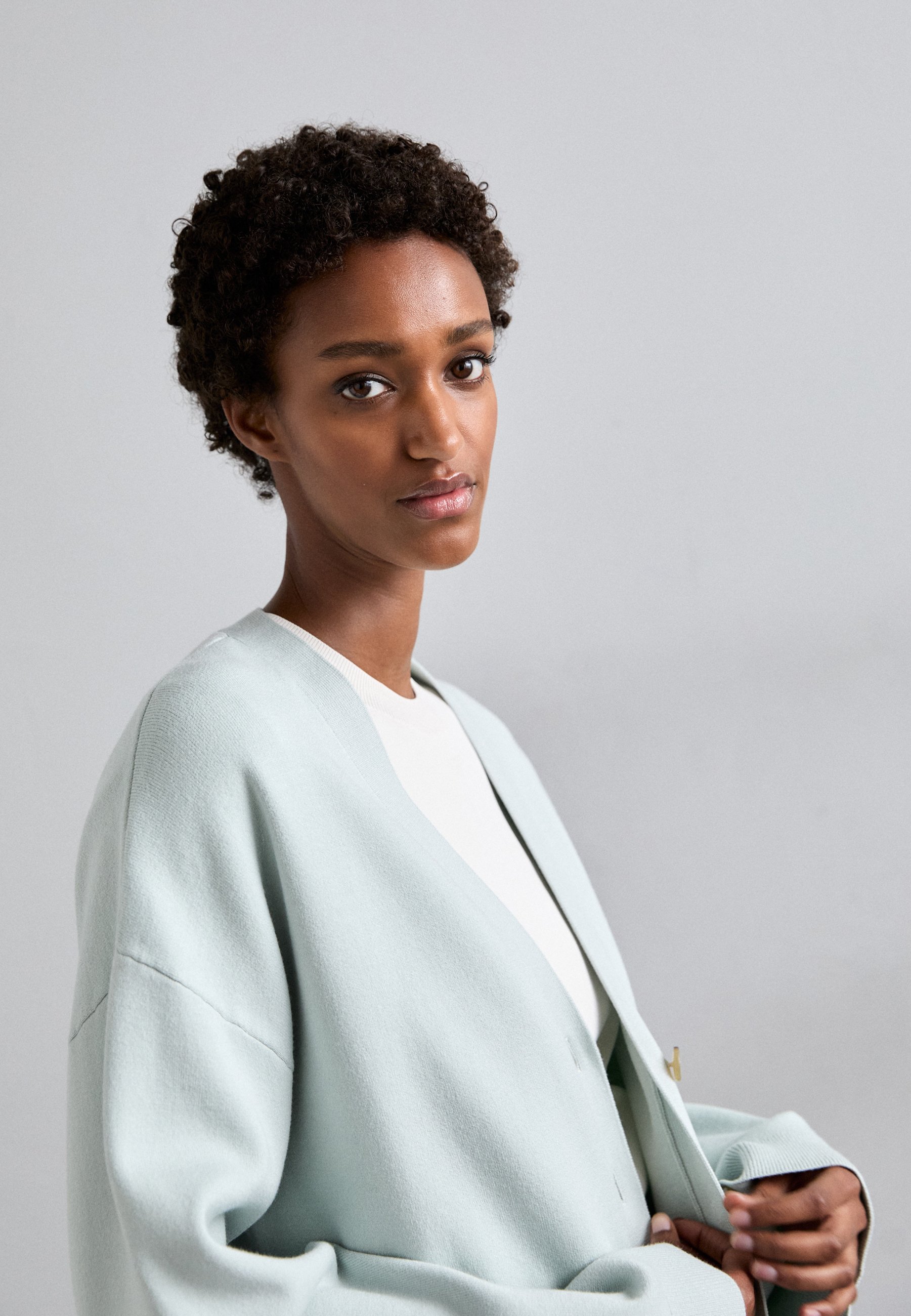 Tiger of Sweden SILVYIYA - Cardigan - verde slavato