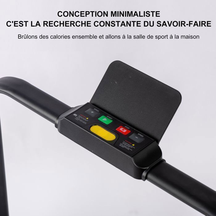 FOXSPORT Tapis de course pliable - Tapis de Marche - Vitesse 1-10 km/h - Écran LED - Compact et Silencieux avec télécommande