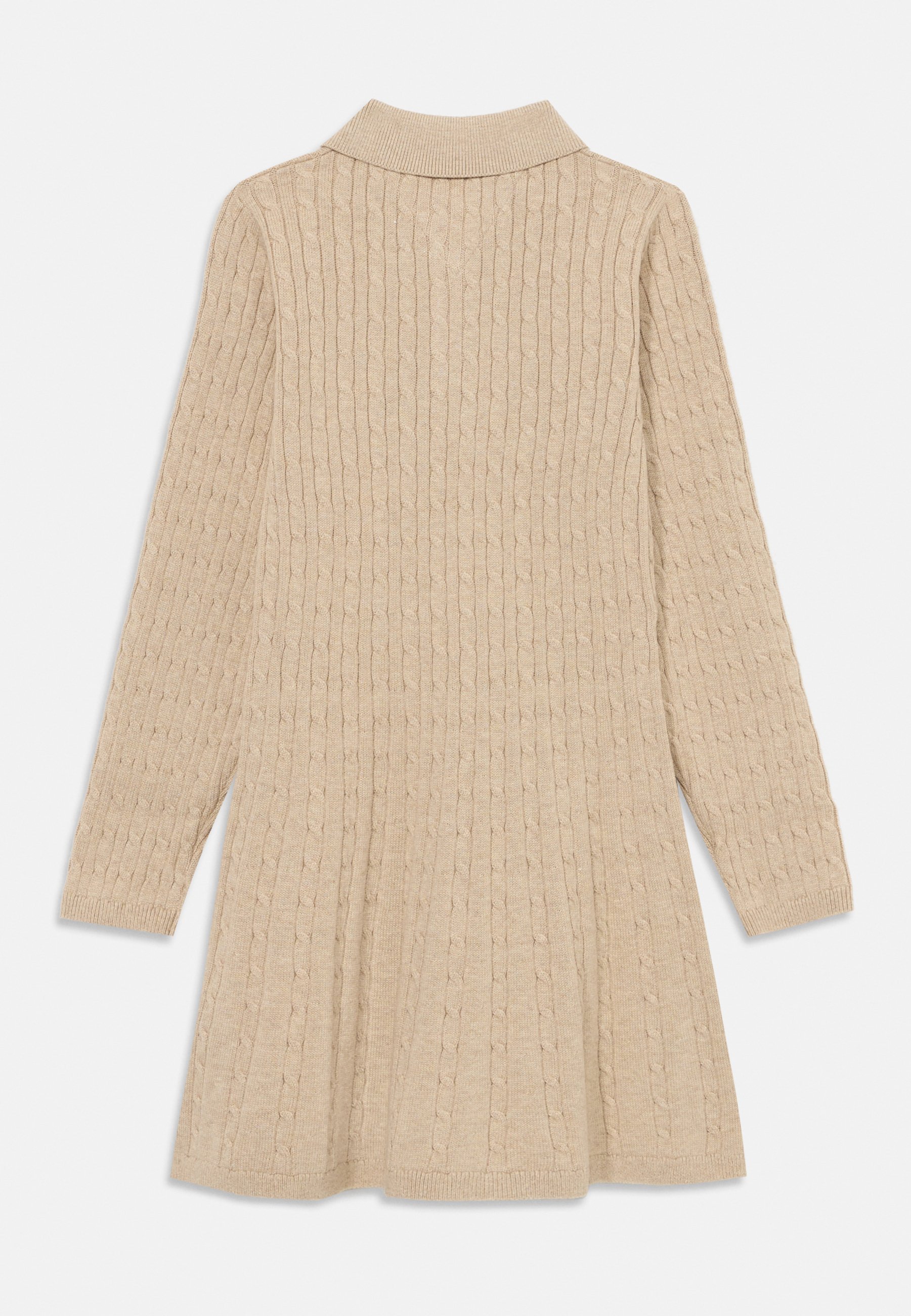 Robe pull Tommy Hilfiger à torsades - Couleur lait malté