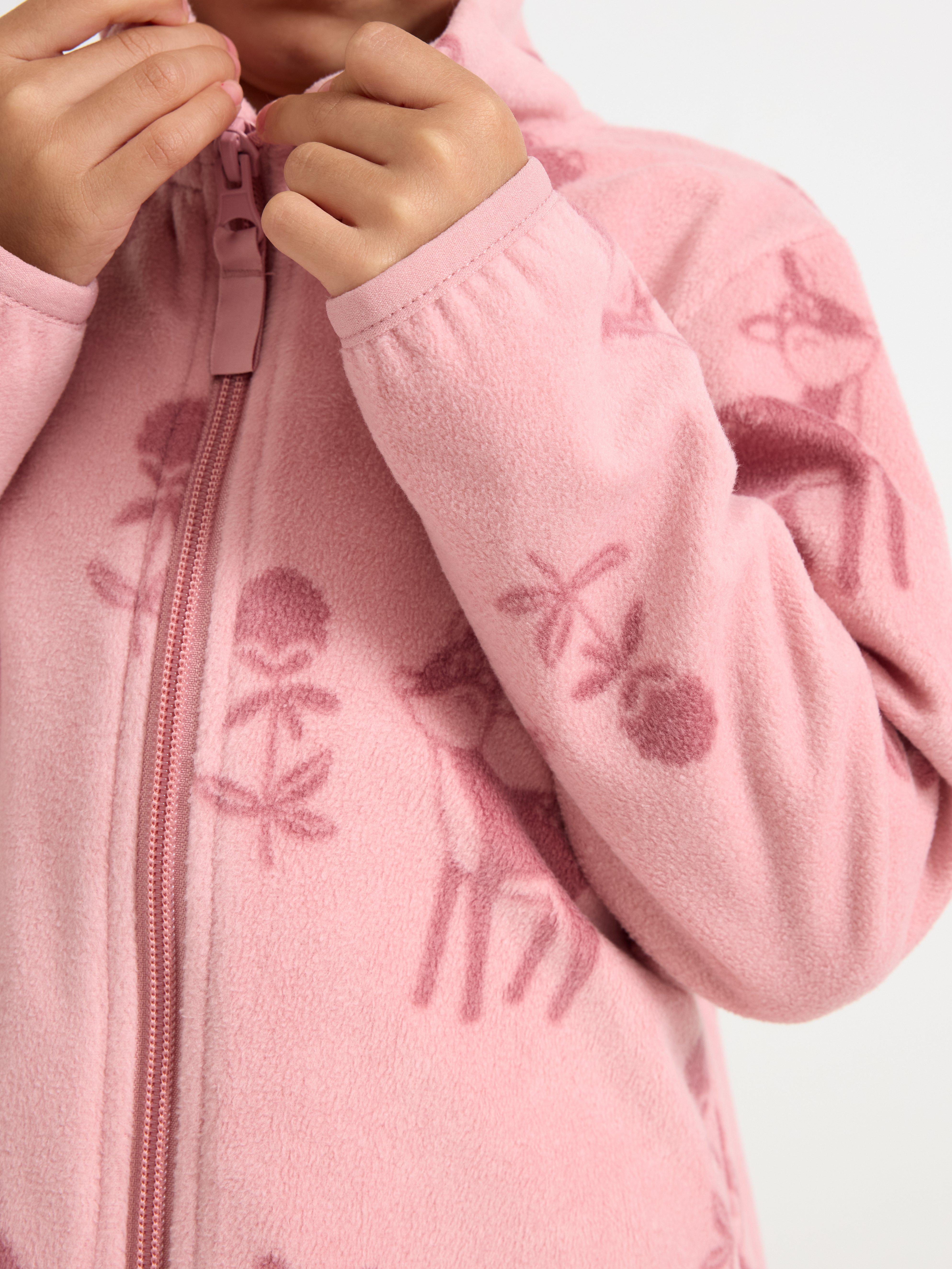 Bunda z mikrofleecu Dusty Pink