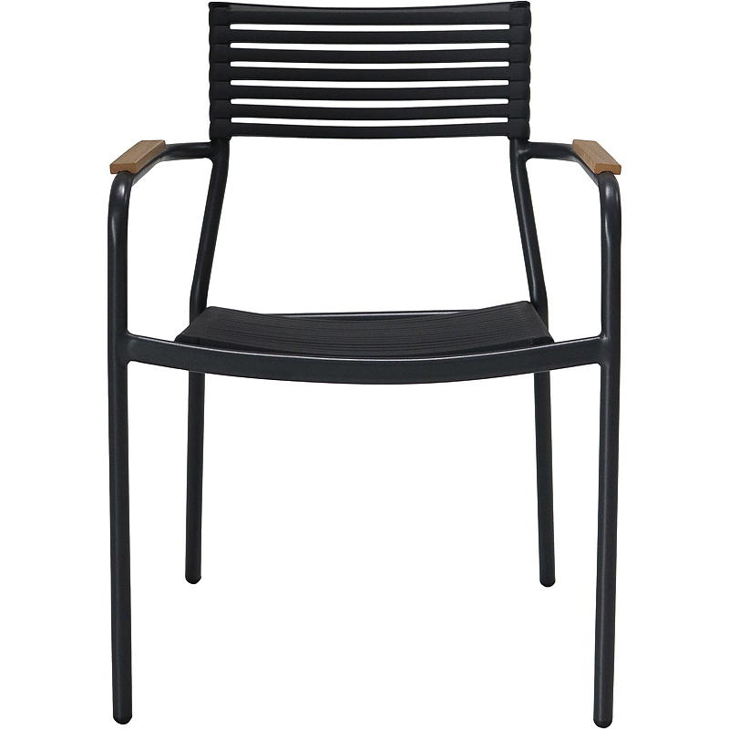 Chaise empilable Home Steel avec assise et dossier en plastique, Fyn