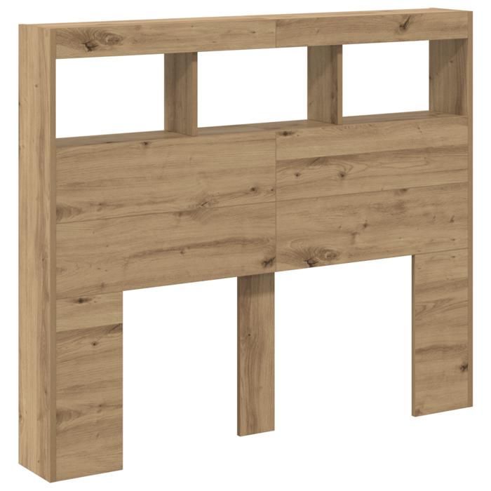vidaXL Tête de lit artisanale en chêne Chêne artisanal Bois d'ingénierie 869112
