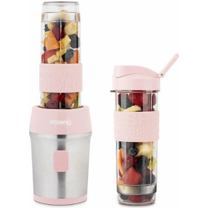Mixer / blender - HKOENIG - smoo12 - Pink - 300 Watt - 570 mL
