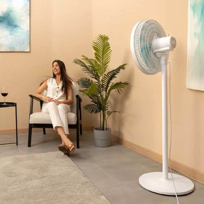 Ventilador de pedestal Cecotec EnergySilence 550 3 en 1, altura ajustable hasta 135 cm, diámetro 30 cm, 60 W