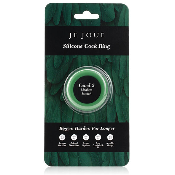 Je Joue Anel peniano de silicone de elasticidade média verde