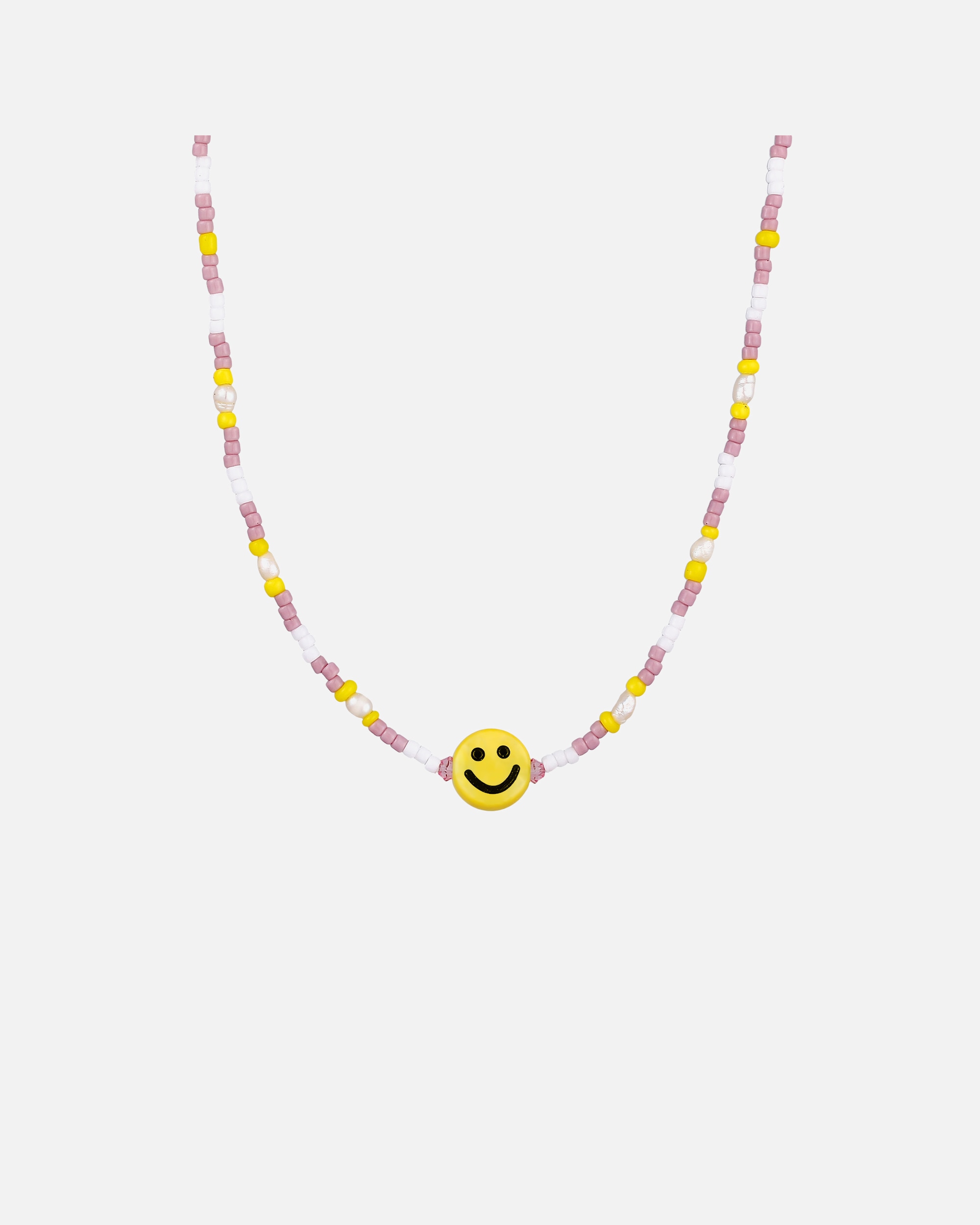 Elli Perles de verre avec Smiling face pour Femmes avec Perles de Culture d'Eau Douce en argent sterling 925 plaqué or
