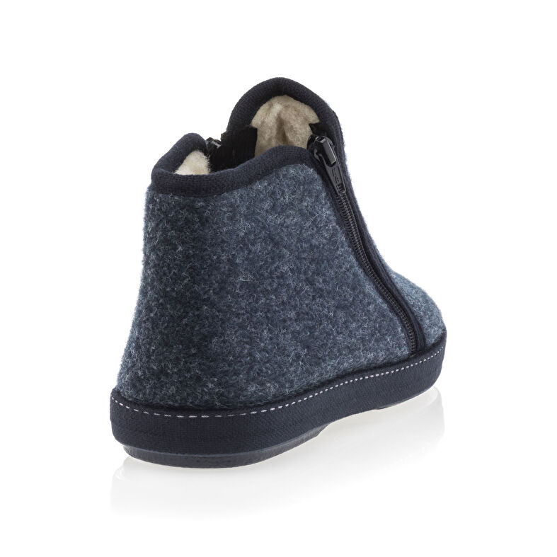 Blauwe herenslippers