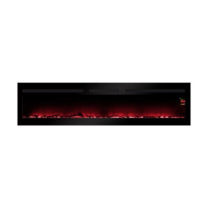 CHEMIN'ARTE - Elysée 5XL 180cm Inbouw elektrische haard met LED-vlameffect, programmeerbare verwarming en afstandsbediening